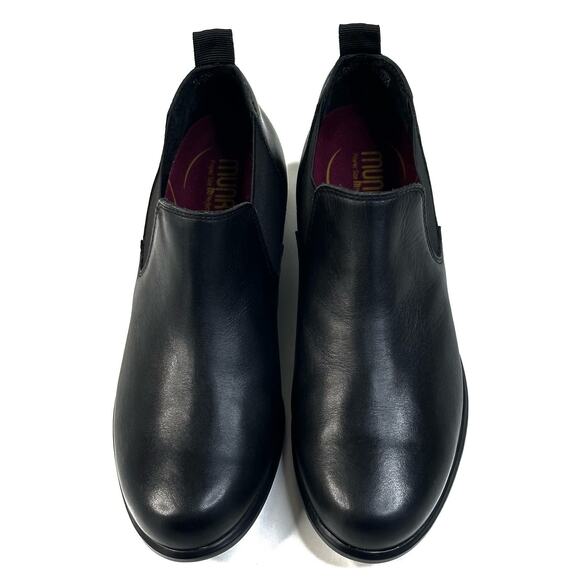Munro Bedford Black Leather Shoe Bootie Block Heel Womens Size 6.5M New $230 - Picture 2 of 10